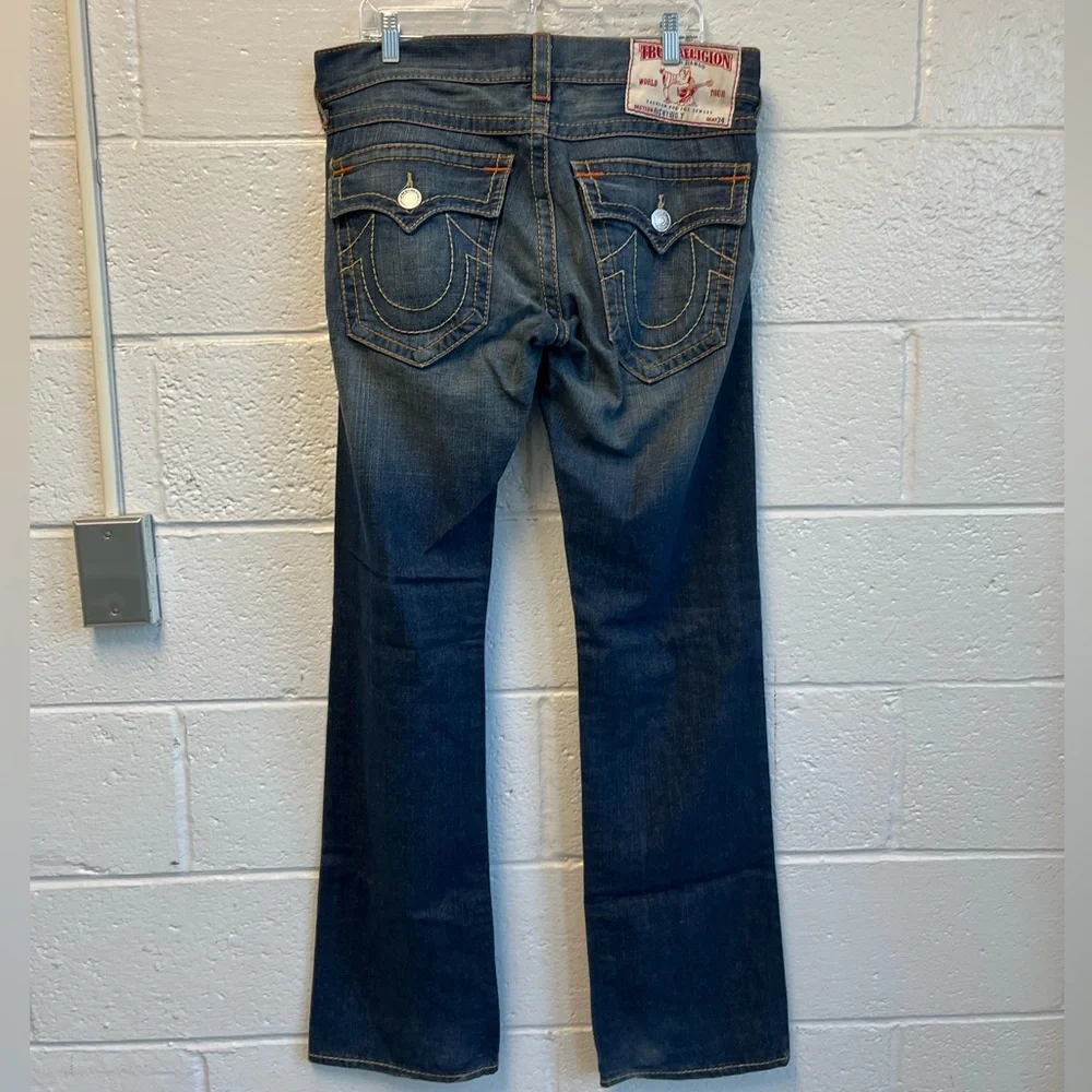 True Religion Vintage Ricky Big‎ T Straight Leg Jeans Sz. 34